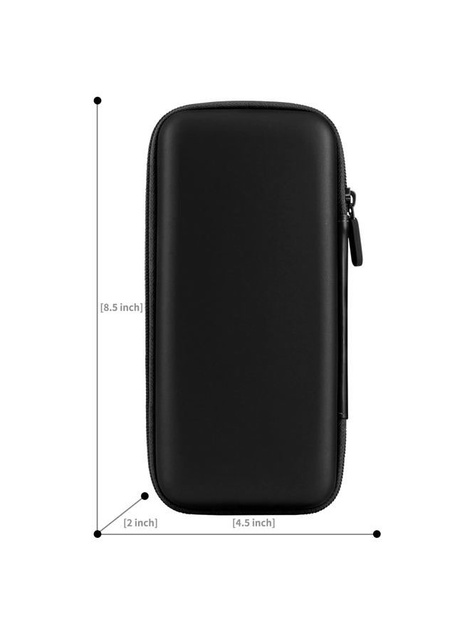iMangoo Electronics Organizer Travel Case Travel Essentials for Women Pouch Tech Purse Hard Protective Shockproof Carrying Charger Power Bank Cable Accessories, 8.5x4.5x2 In (Black) - Image 5