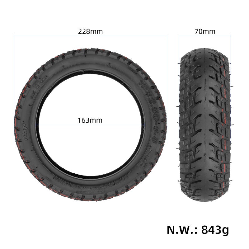 10in Trackslip Off-road Tire Self-Healing Tubeless Off-road Tires Thickened Off-road Replacement Tire Self Repairing Tire - Image 3