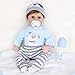 ENADOLL Reborn Baby Doll Realistic Silicone Vinyl Baby Blue Dog Boy 16 inch Weighted Soft Body Lifelike Doll Gift Set for Ages 3 - Image 3