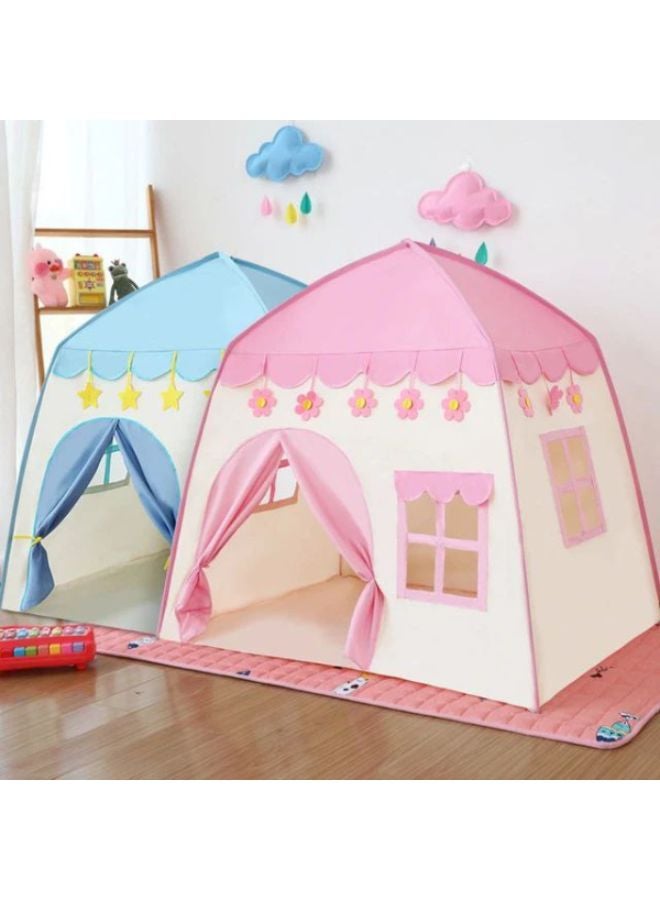 High-Quality, Portable And Foldable Castle Tent House For Toddlers, Blue 130x130x100cm CODE / CL-30 - Image 2