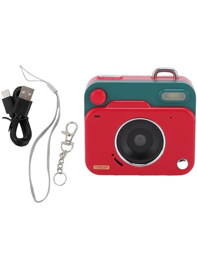 Red Small Digital Camera 1080p 48mp Point Shoot OTG Real Time Sharing Auto Cycle Recording - Image 2