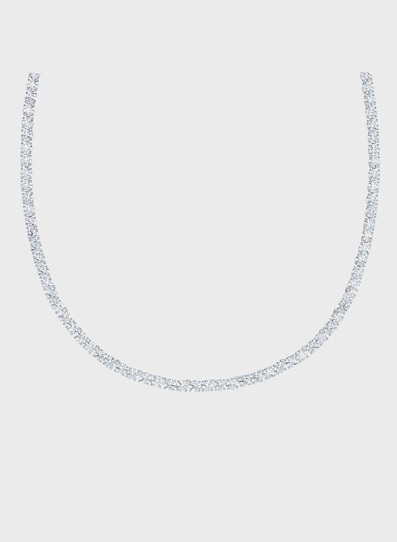 SWAROVSKI Tennis Deluxe Necklace+Earrings Set