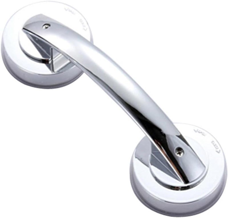 Suction Cup Grab Bar with Screws Bathroom Safety Handle Plastic Suction Shower Handle for Elderly Toilet Support Aid Bath Grab Rail - Image 1