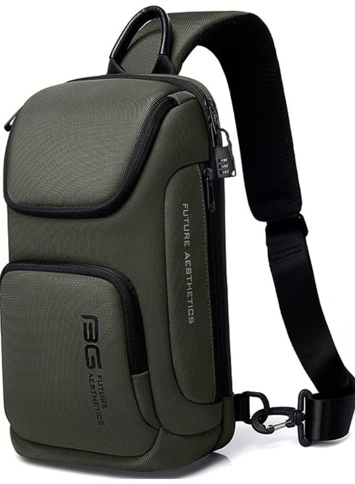 BANGE حقيبة باندج السلينج، حقيبة صدر للرجال مقاومة للماء، حقائب كتف، حقيبة ظهر متقاطعة للرجال أو النساء - Image 1