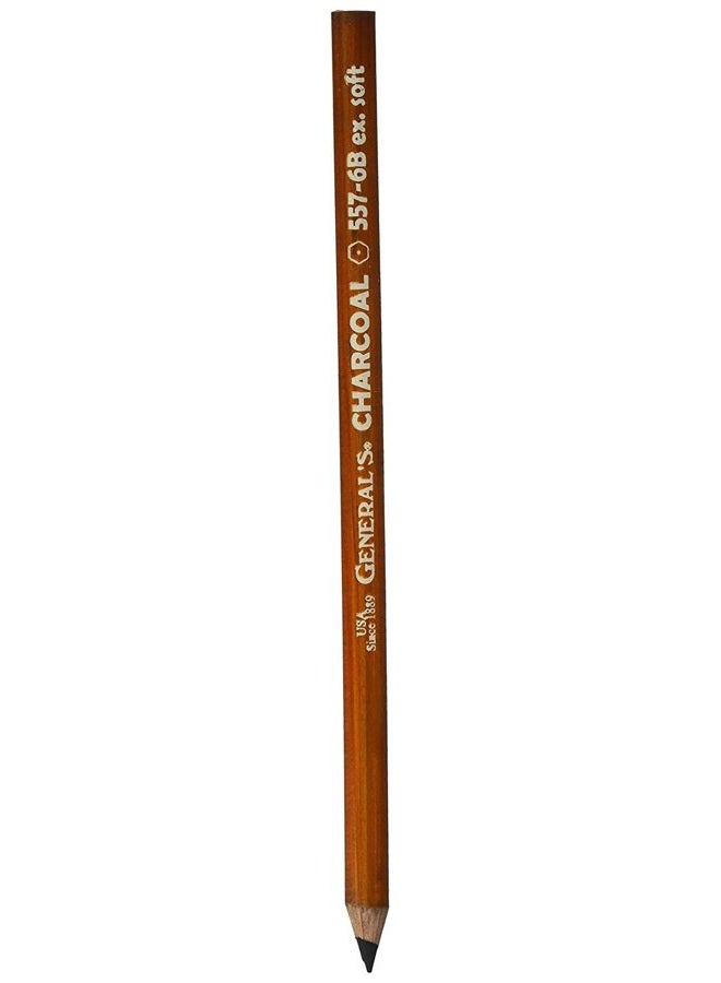 General's Pencil Charcoal Pencil 2-Pack, 6B - Image 1