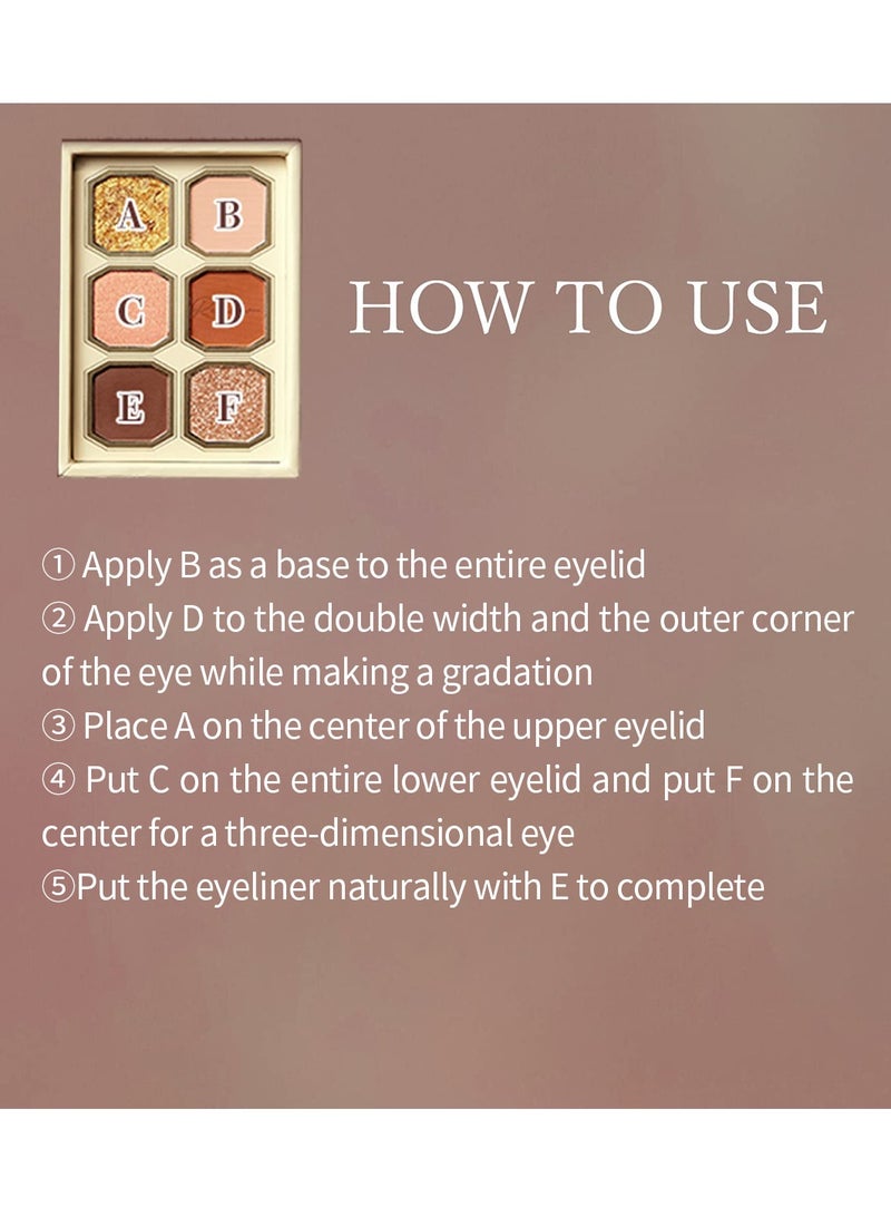 MilleFee Painting Eyeshadow Palette 6 Shades Matte and Shimmer Finishes Pressed Powder Makeup Palette-03 Young Girls At The Piano - Image 5