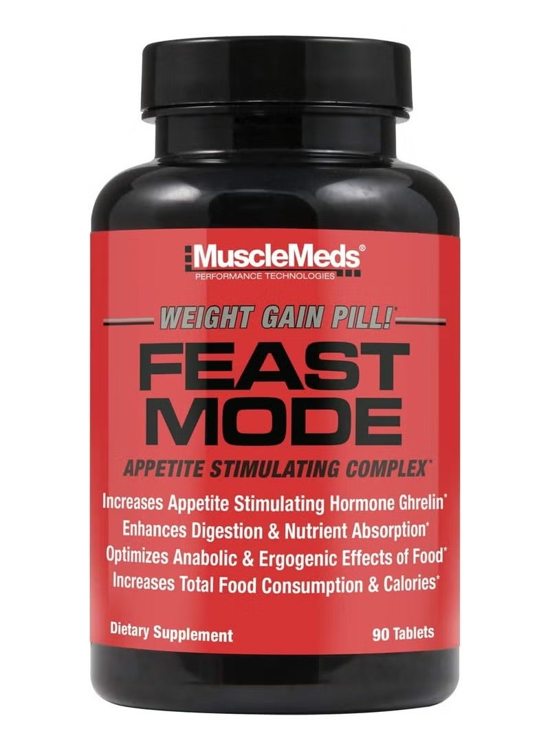 ماسيلميدز Musclemeds، Feast Mode، حبوب زيادة الوزن، 90 كبسولة، 30 حصة - Image 1