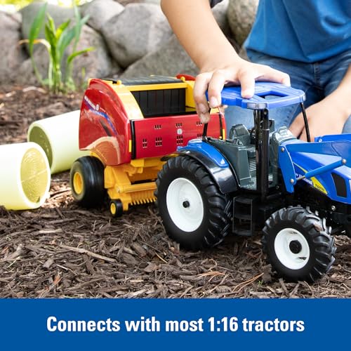 ERTL 116 New Holland RollBelt 560 Round Baler with Bales 13986 - Image 5