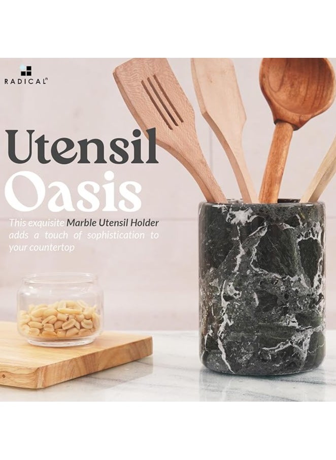 RADICALn RADICALn Handmade Marble Black Utensil Holder Kitchen Organizer Home Accessories  - Image 2