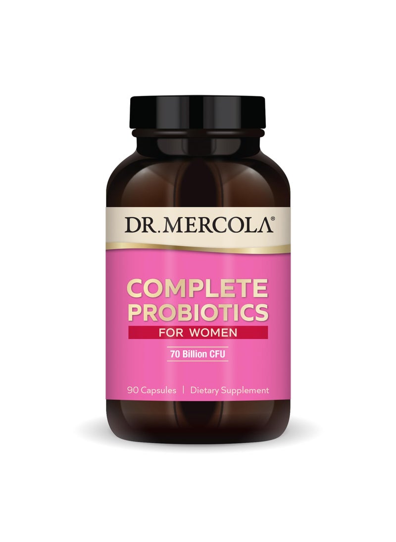 Dr. Mercola Complete Probiotics for Women 70 Billion CFU, 90 Capsules, Dietary Supplement  - Image 1