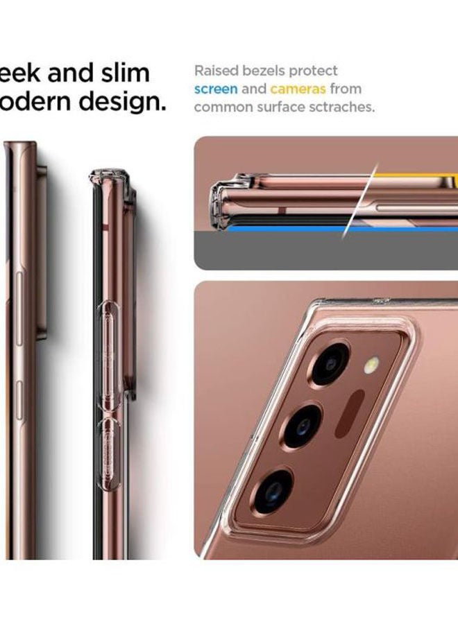 NIBEMINENT Liquid Crystal Protective Case Cover For Samsung Galaxy Note20 Ultra clear - Image 2