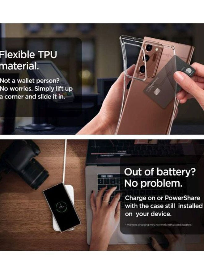 NIBEMINENT Liquid Crystal Protective Case Cover For Samsung Galaxy Note20 Ultra clear - Image 4