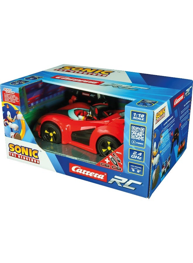 Carrera RC 2.4GHz Team Sonic Racing - Shadow, Performance Version I Officially Licensed I Full Function I LED Headlights I Up to 9 km/h I For Ages 6+ - Image 2