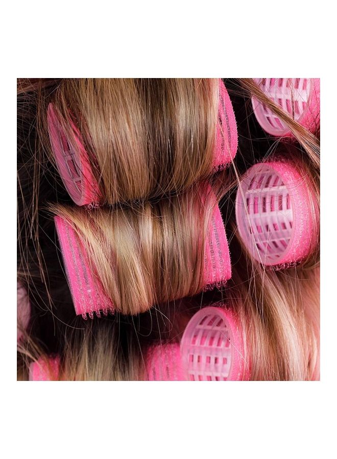 NIBEMINENT 15-Piece Self Grip Hair Rollers Set Pink - Image 4