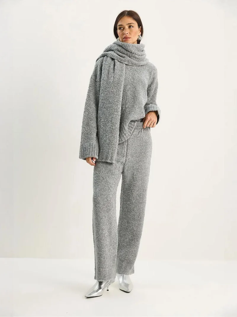 بيانكو لوتشي طقم قطعتين محبوك مضلع فضفاض من لوتشي