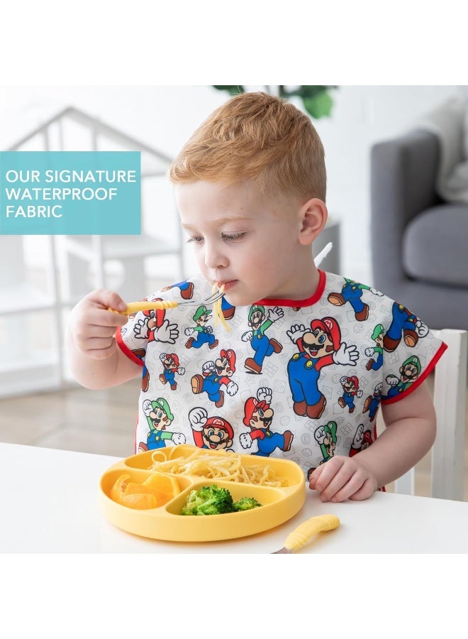 Bumkins Bibs - Toddler Bibs, Waterproof, Large for 1-3 Years, Short Sleeve - Image 2