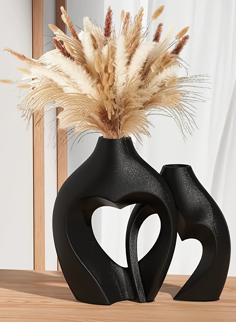 Ceramic Vase with Heart-shaped Cross Design - A Cozy Home Decor Item  - Image 2