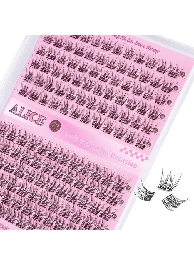 أليس رموش أليس الطبيعية على شكل حرف C، وصلات رموش اصطناعية بطول 9-11 مم، رموش فردية قصيرة، وصلات رموش متموجة، 144 قطعة، مجموعات رموش يدوية الصنع - Image 3