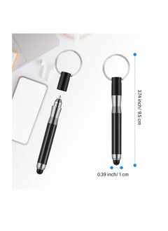 Y&D 3 Pieces Mini Stylus Pen with Keyring Loop 3-In-1 Accessory Bullet Capacitive Keychain Tablet Touchscreen  - Image 5