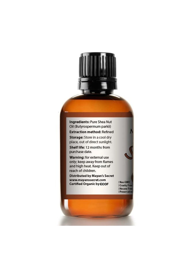 Mayan's Secret - Shea Nut Oil USDA Certified Organic Natual Undiluted Cold Pressed for Skin Hair Lips and Nails - Image 1