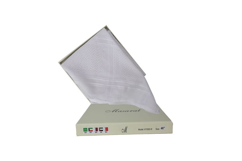 Maestro Shemagh AlShababi White KY006 - Image 2