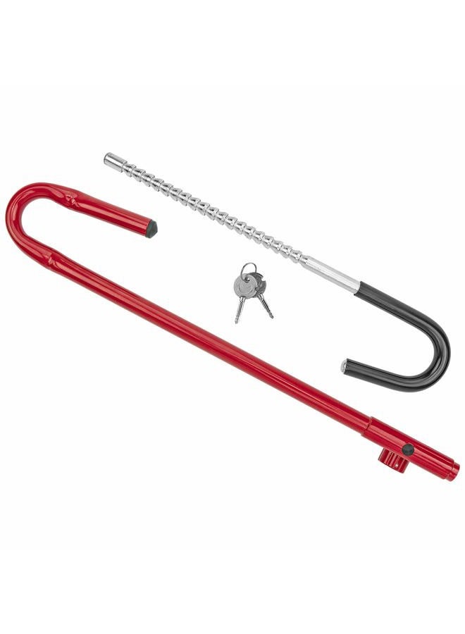 Fairly Odd Treasures FOT-50002 Steering Wheel Brake Pedal Lock Adjustable Universal Anti Theft Security System for Car Truck SUV Van - Image 2