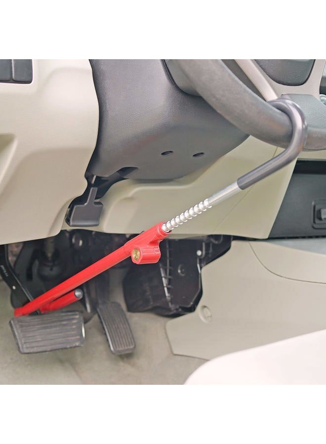 Fairly Odd Treasures FOT-50002 Steering Wheel Brake Pedal Lock Adjustable Universal Anti Theft Security System for Car Truck SUV Van - Image 4