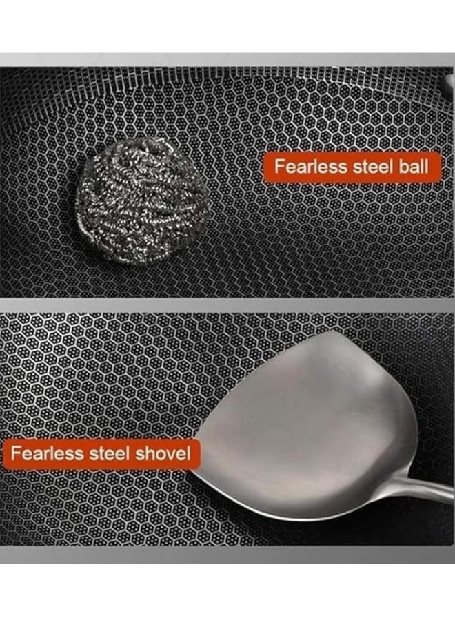 Non-Stick Deep Frying Pan, Stainless Steel Pot, Double Sided Frying Pan Steak Fryer (26cm) - Image 3