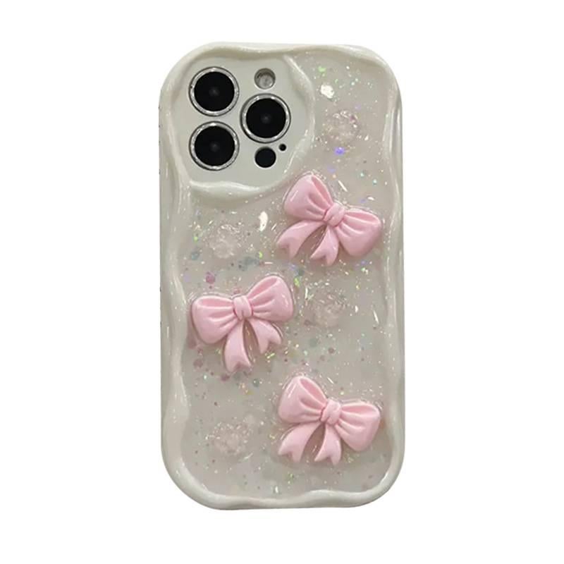 غطاء واقي بTPU لـ iPhone 15 / 15 Plus / 15 Pro / 15 Pro Max مع حماية من السقوط وزهور راتنج مع مقاوم للصدمات مع تشطيب راتنج باللون Cream Shell بتصميم زهري من مادة TPU - Image 5