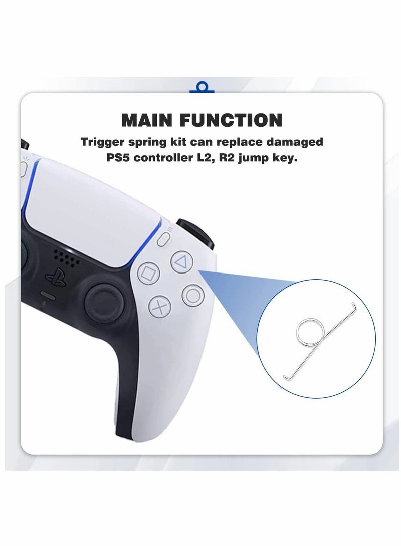 general Metal Trigger Keys Springs for PlayStation L2 R2 ons PS5 Assembly Controller Replacement(50Pcs) - Image 2