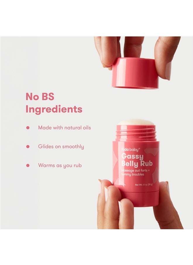 تتضمن مجموعة Fart Freeing Essentials علاجًا فوريًا لغازات الأطفال والمغص، بما في ذلك Windi Gas Passer وGassy Belly Rub لتخفيف الغازات بشكل آمن وطبيعي للرضع والأطفال