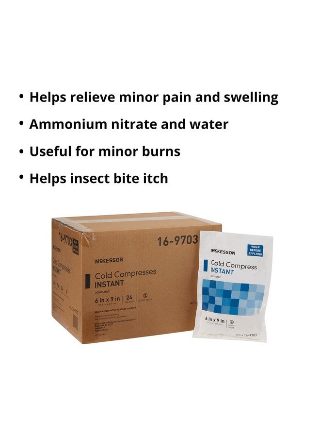 McKesson Cold Compress, Instant Cold Pack, Disposable, 6 In X 9 In, 1 Count, 24 Packs, 24 Total - Image 3