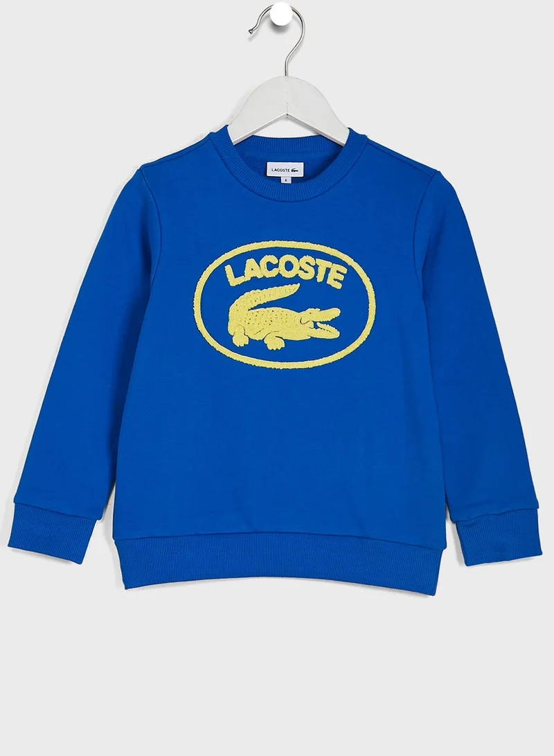 LACOSTE Logo Crew Neck Sweatshirt