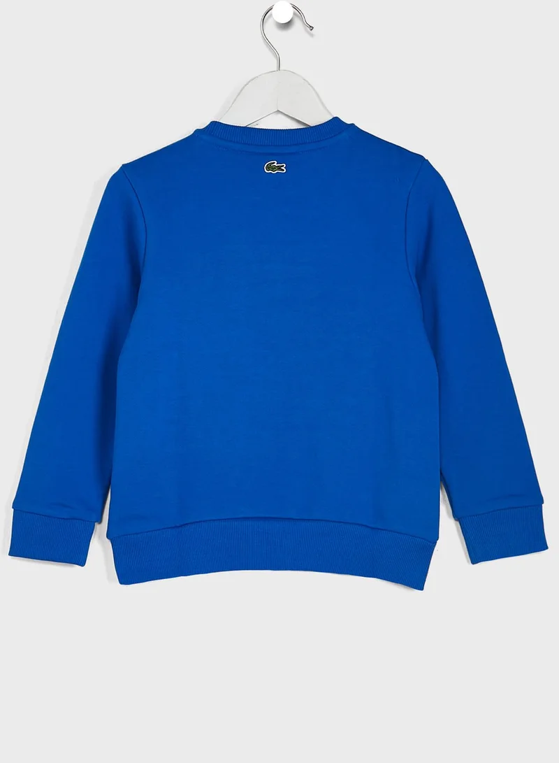LACOSTE Logo Crew Neck Sweatshirt