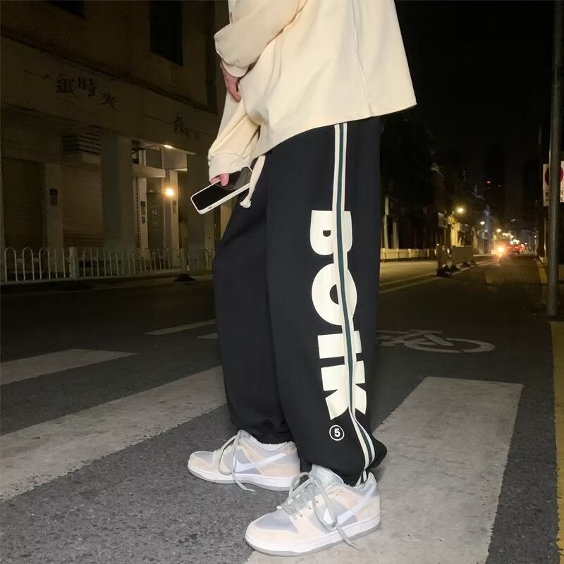 Summer Thin Plus Size Mens Sports Casual Pants Black  - Image 1