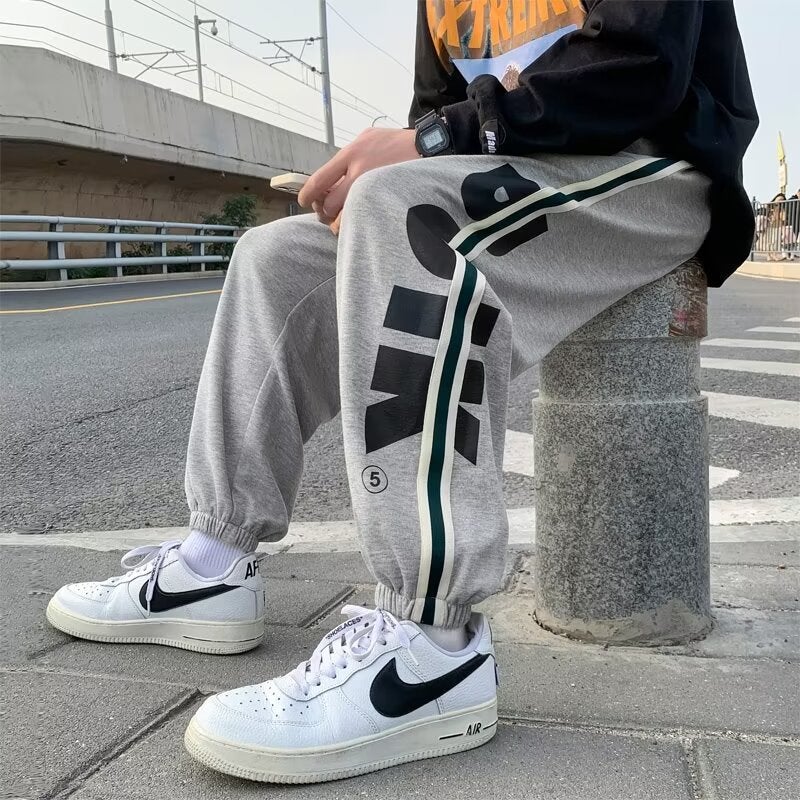 Summer Thin Plus Size Mens Sports Casual Pants Black  - Image 2