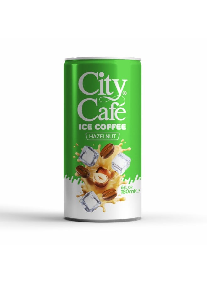 City Café Ice Coffee Hazelnut 180Ml, Ready To Drink Coffee Beverage - Image 1
