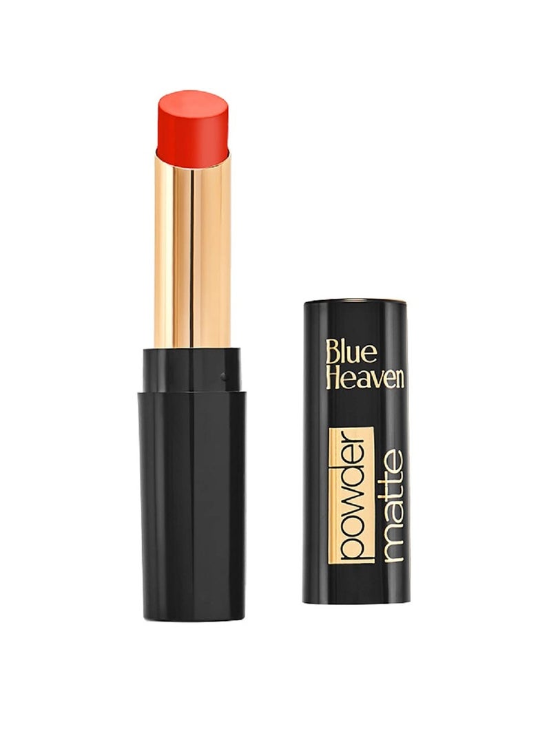 Blue Heaven Powder Matte Lipstick Fiery Orange - Image 1