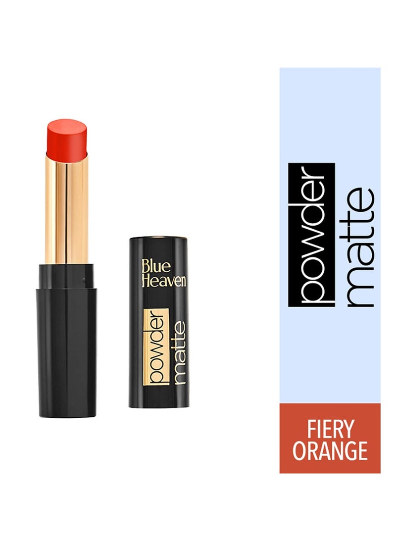 Blue Heaven Powder Matte Lipstick Fiery Orange - Image 2