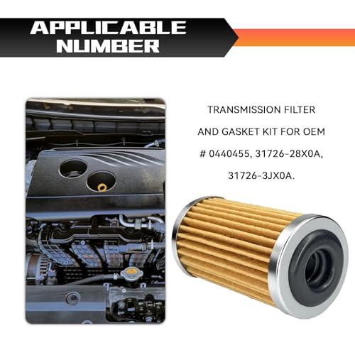 QQWD Transmission Filter With Gasket, CVT Transmission Fluid Filter Compatible with Nissan Sentra Infiniti, Automatic Transmission Oil Filter Kit Replace OEM #0440455 31726-3JX0A - Image 4