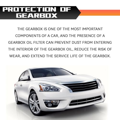QQWD Transmission Filter With Gasket, CVT Transmission Fluid Filter Compatible with Nissan Sentra Infiniti, Automatic Transmission Oil Filter Kit Replace OEM #0440455 31726-3JX0A - Image 3