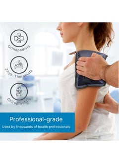 NatraCure FlexiKold Gel Soft Flexible Ice Packs for Injuries - Reusable Freezer Cold Pack, Cold Compress & Cooling Gel Pad for Face, Shoulder, Hip, Leg, Arm, Ankle & Foot Injury - Medium - 7.5” x 11.5”  - Image 3