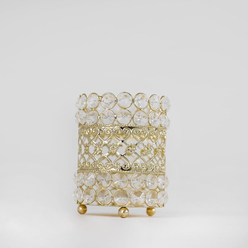 DecorTwist Crystal Tealight Candle Holder 5 Inch Height Votive Candle Holders for Home Decor Diya Diwali Decoration Lights Centerpieces for Diwali Christmas Wedding Home Party Table Decoration - Image 4