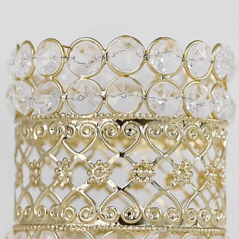 DecorTwist Crystal Tealight Candle Holder 5 Inch Height Votive Candle Holders for Home Decor Diya Diwali Decoration Lights Centerpieces for Diwali Christmas Wedding Home Party Table Decoration - Image 5