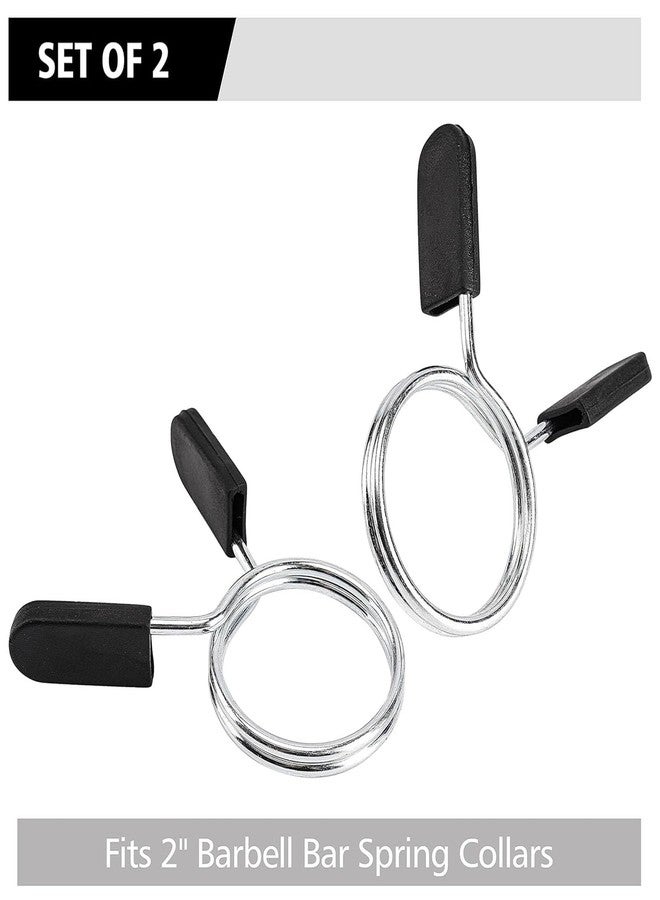 EastyGold Barbell Spring Clip Dumbbell Circlip Collars Olympic Barbell Weight Bars Weightlifting Clamps Clips 2 Inches Lock Buckle for Fitness Exercise Strength Training Gym Accessory 1 Pair - Image 3