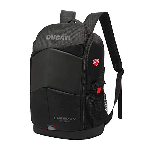 DUCATI, Urban Backpack Waterproof Front Protection 25L Capacity for Bikes and Scooters Black, Black, Taglia unica - Image 1