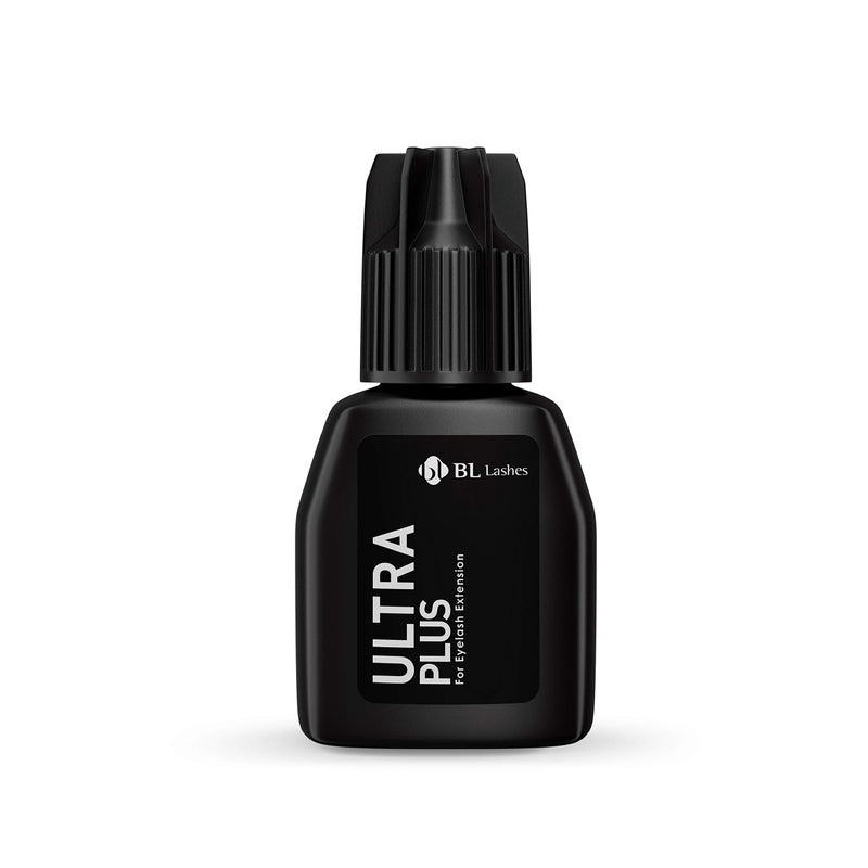 bl BL BL Lashes Ultra Plus Extra Strong Eyelash Extension Glue | 2-3 Sec Drying | 7 Weeks Great Retention | Black Adhesive | Long Lasting | Professional Supplies (5g) - Image 1
