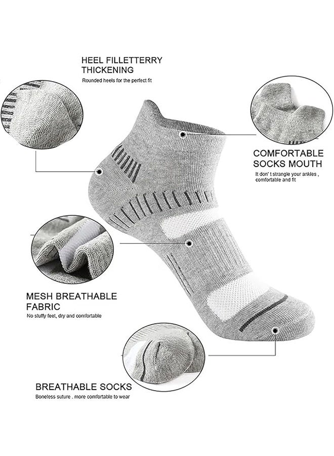 HAVEN 5 Pack Men's Athletic Socks - Low Cut, Sweat Wicking, Anti-Odor, Comfortable for All Season - Ideal for Activity, Running, and Everyday Use, the Ultimate Sock Set - Image 2