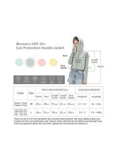 SYOSI Jacket Hoodie, Women's Sun Shirt,  UPF50+ Sun Protection Jacket,  Long Sleeve Hoodie, Cooling UV Protection Clothing, Long Sleeve Jacket for Summer, Long Sleeve Hiking Cycling Outdoor Shawl (L)  - Image 5