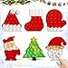 QETRABONE 6 Pcs Christmas Fidget Set Push Bubble Fidget for Adult Party Game Decor Gift Xmas Stockings Christmas Decorations Autism ADHD Decompression - Image 3